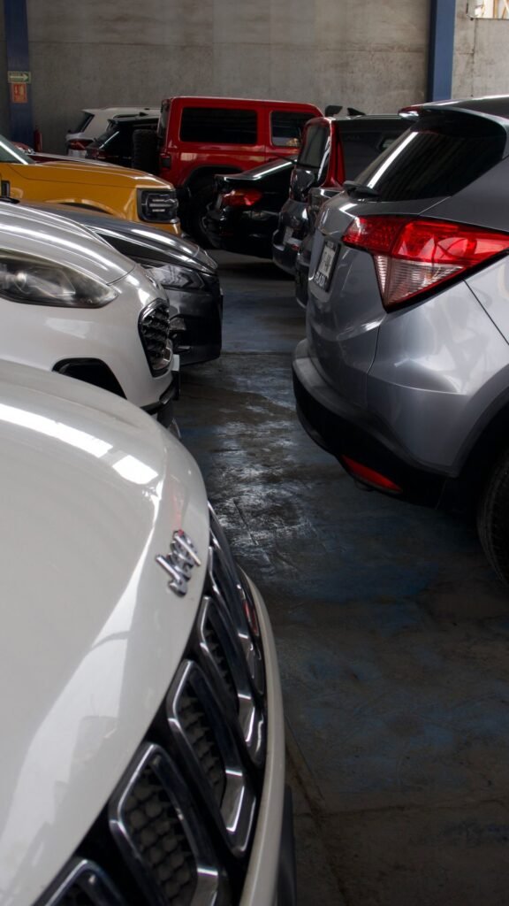 Lote con autos estacionados